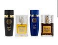 Set 4 Parfumuri Arăbești Bărbați – Aswad Noir, Humrah, Aswad Aqua & Humrah Buni (100 ml x 4)